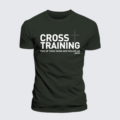 Cross Training Jesus God Christian Premium Mercerized Cotton Tee