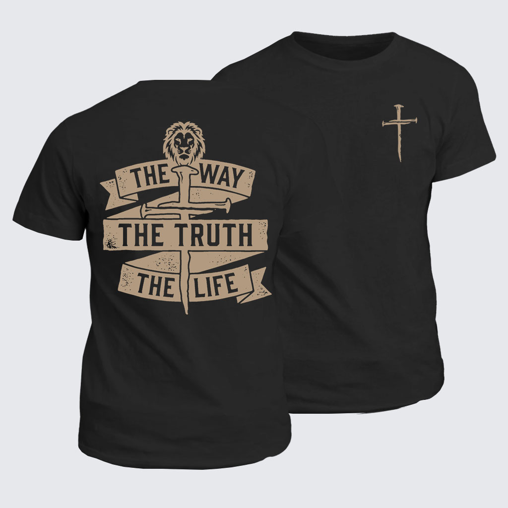 Jesus The Way The Truth The Life Jesus God Christian Cotton T-Shirt