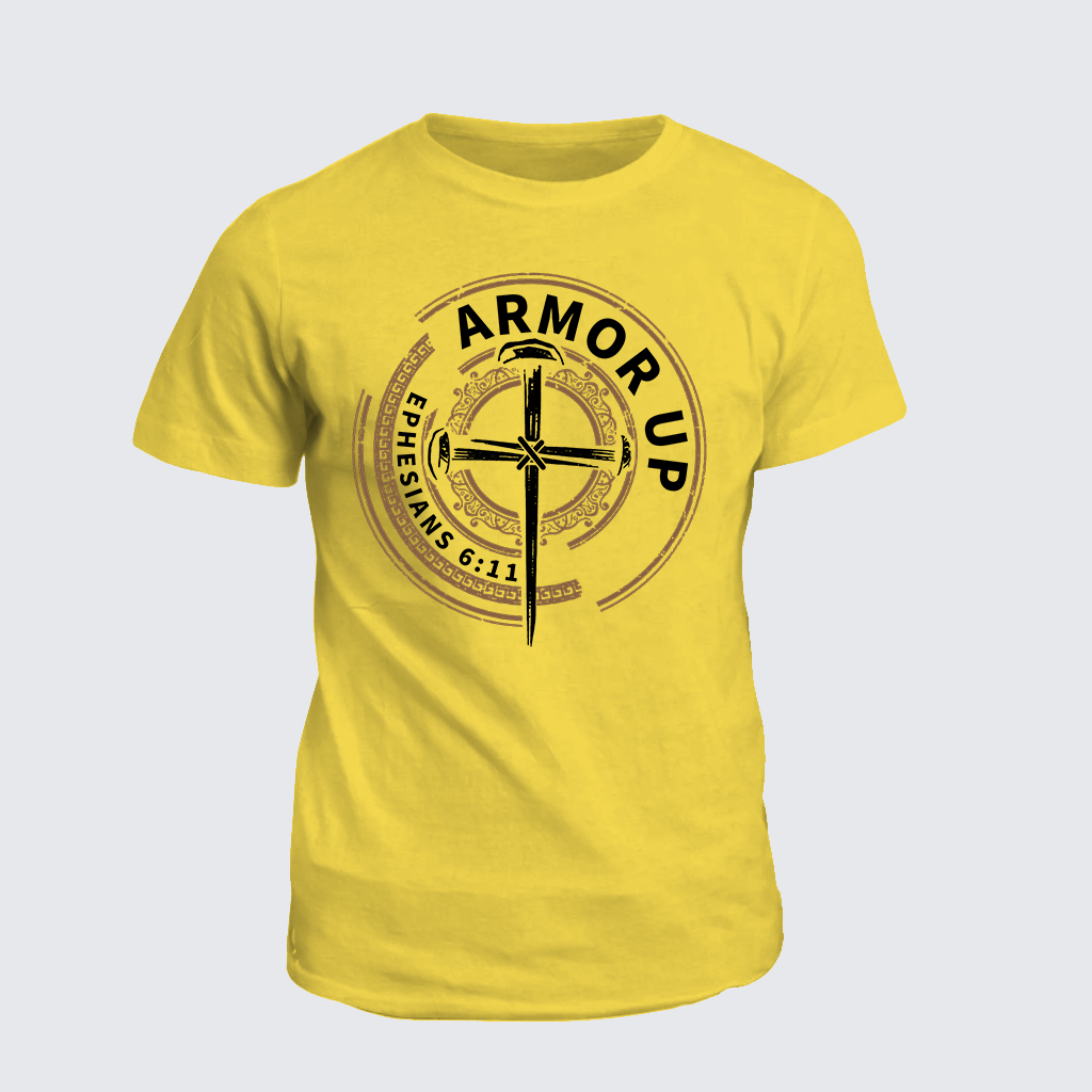 Armor Up Jesus God Christian Cotton T-Shirt