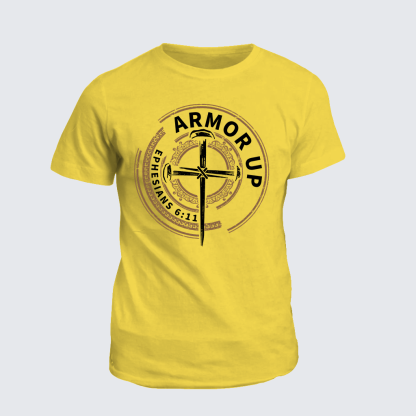 Armor Up Jesus God Christian Cotton T-Shirt