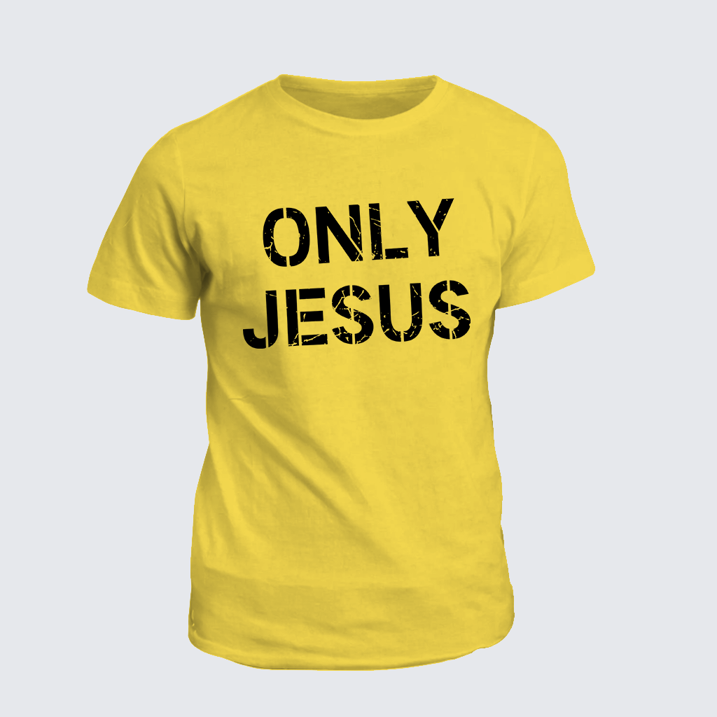 Only Jesus Jesus God Christian Cotton T-Shirt