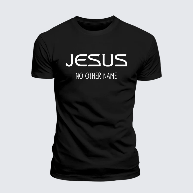 Man Of God Husband Dad Jesus God Christian Cotton T-Shirt