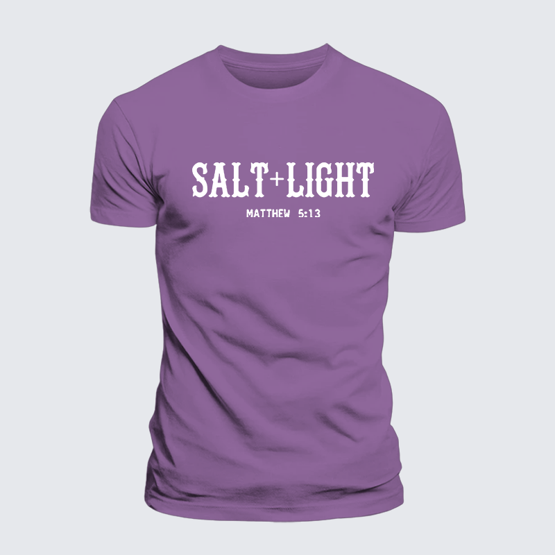 Salt & Light Jesus God Christian Premium Mercerized Cotton Tee