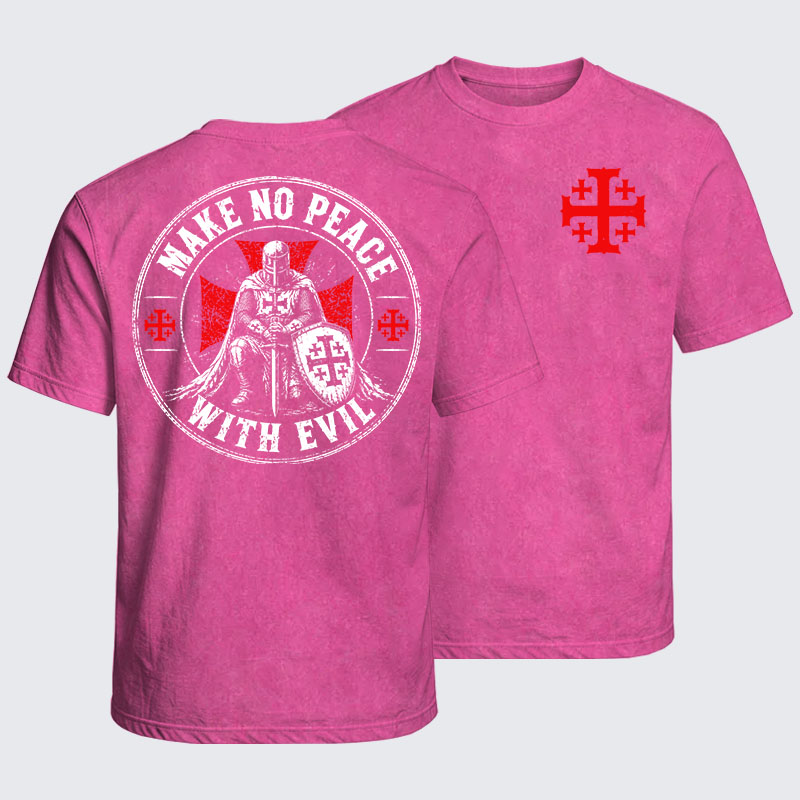 Washed T-Shirt - Make No Peace With Evil