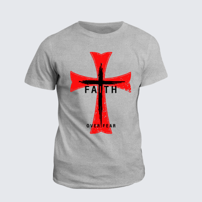 [Copy]Bold as a Lion Jesus God Christian Cotton T-Shirt