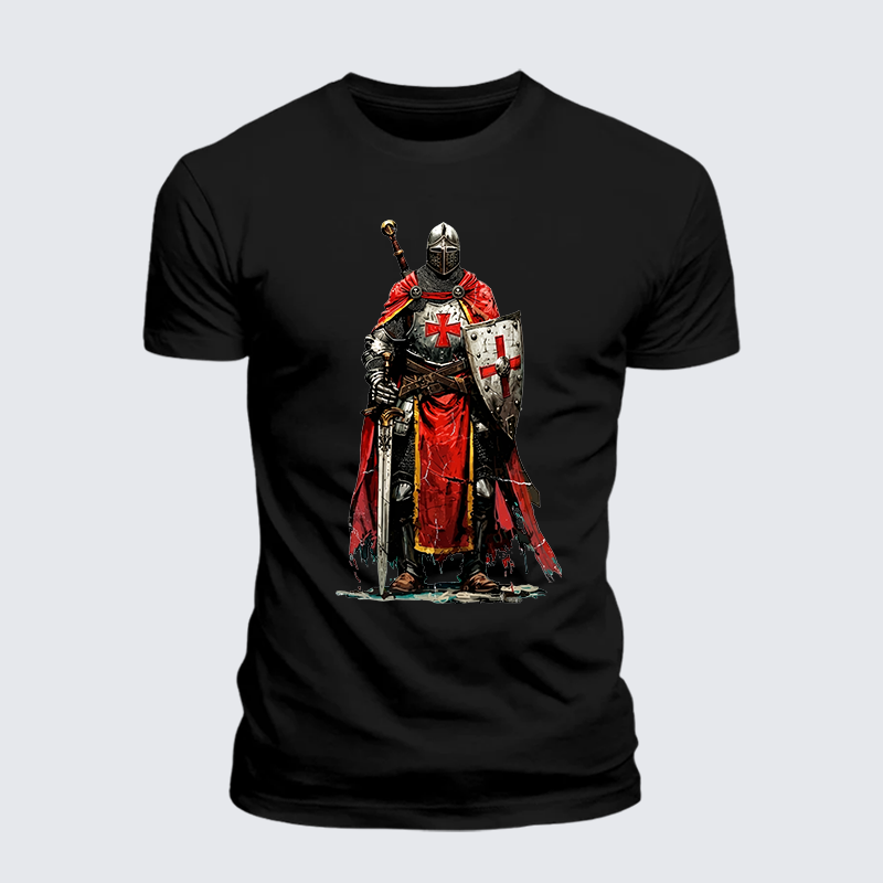 Man Of God Husband Dad Jesus God Christian Cotton T-Shirt