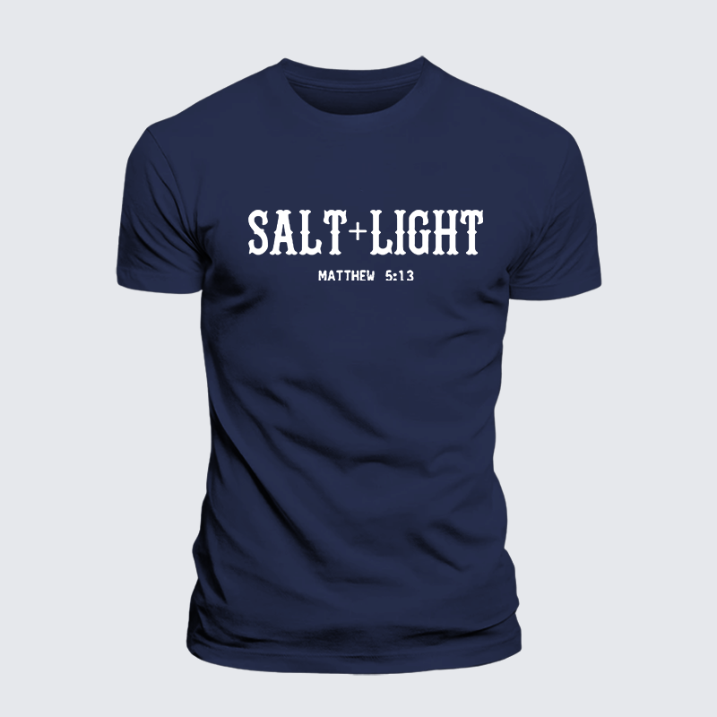Salt & Light Jesus God Christian Premium Mercerized Cotton Tee