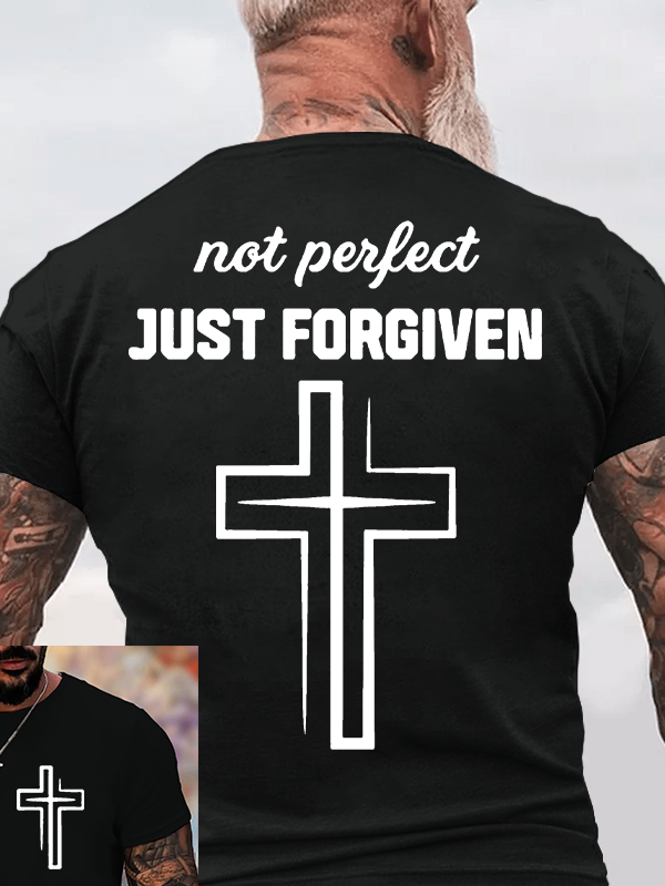 Man Of God Husband Dad Jesus God Christian Cotton T-Shirt