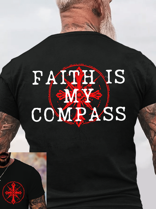 Man Of God Husband Dad Jesus God Christian Cotton T-Shirt