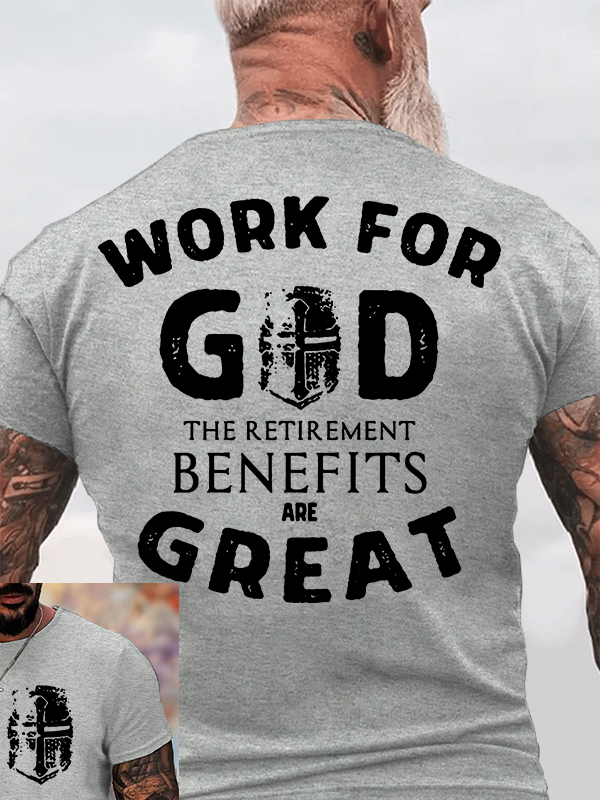 Work for God Jesus God Christian Cotton T-Shirt