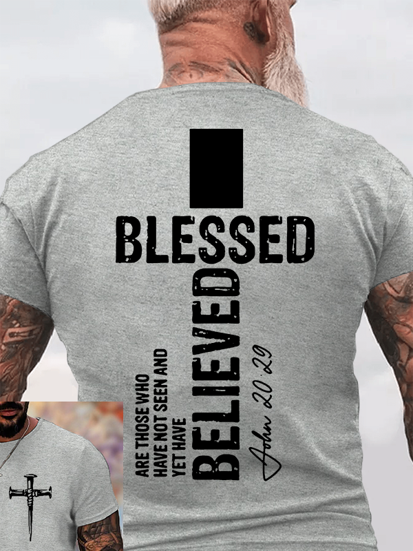 Blessed Jesus God Christian Cotton T-Shirt