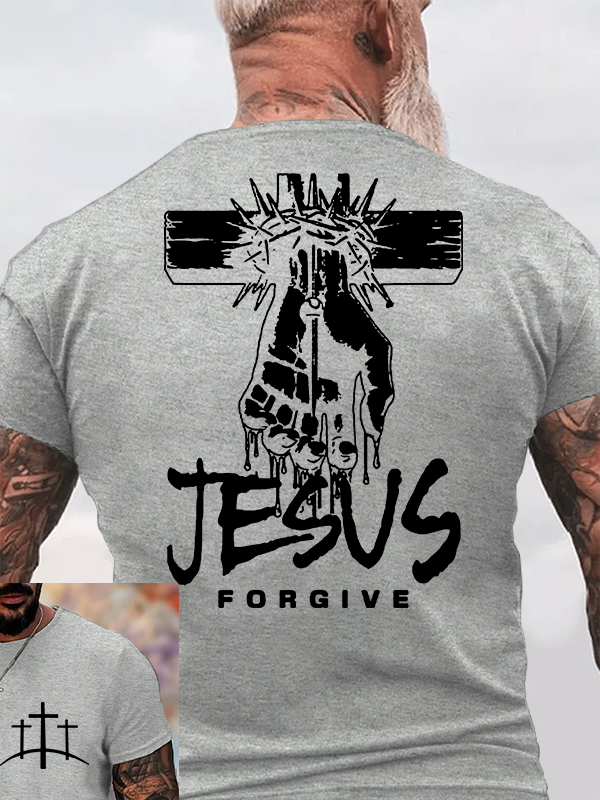 Jesus Forgive Jesus God Christian Cotton T-Shirt