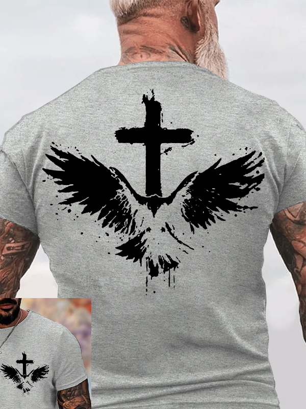 The Jesus Eagle Jesus God Christian Cotton T-Shirt