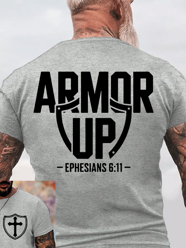 Armor Up Jesus God Christian Cotton T-Shirt