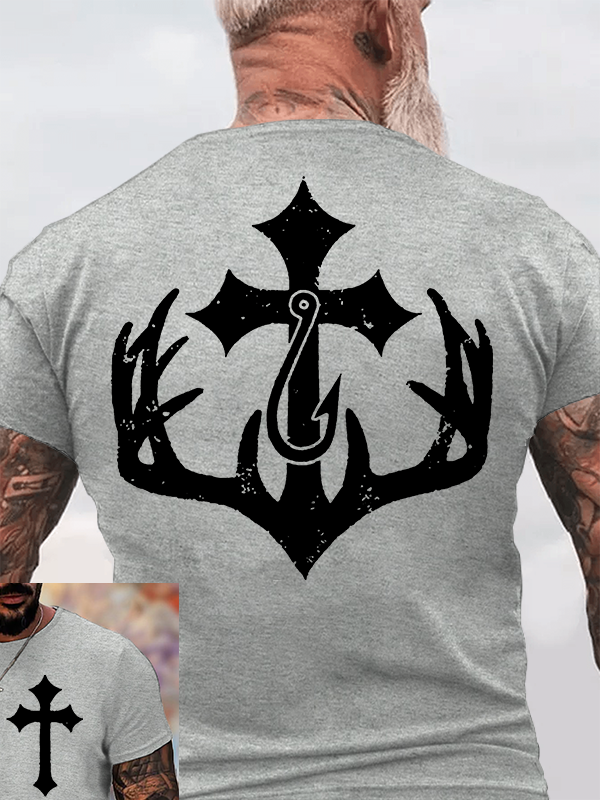 Sacred Hunt Jesus God Christian Cotton T-Shirt