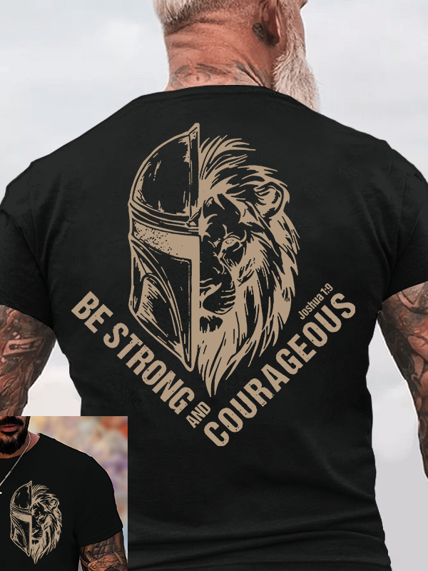 Man Of God Husband Dad Jesus God Christian Cotton T-Shirt
