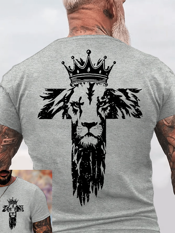 King of Kings Jesus God Christian Cotton T-Shirt