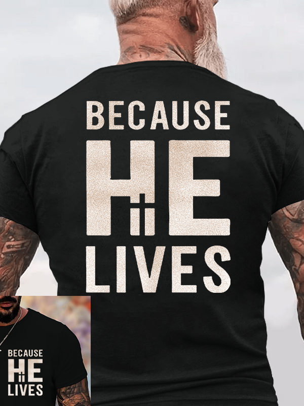 Man Of God Husband Dad Jesus God Christian Cotton T-Shirt