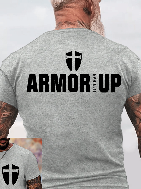Armor Up Jesus God Christian Cotton T-Shirt