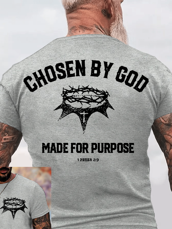 Chosen by God Jesus God Christian Cotton T-Shirt