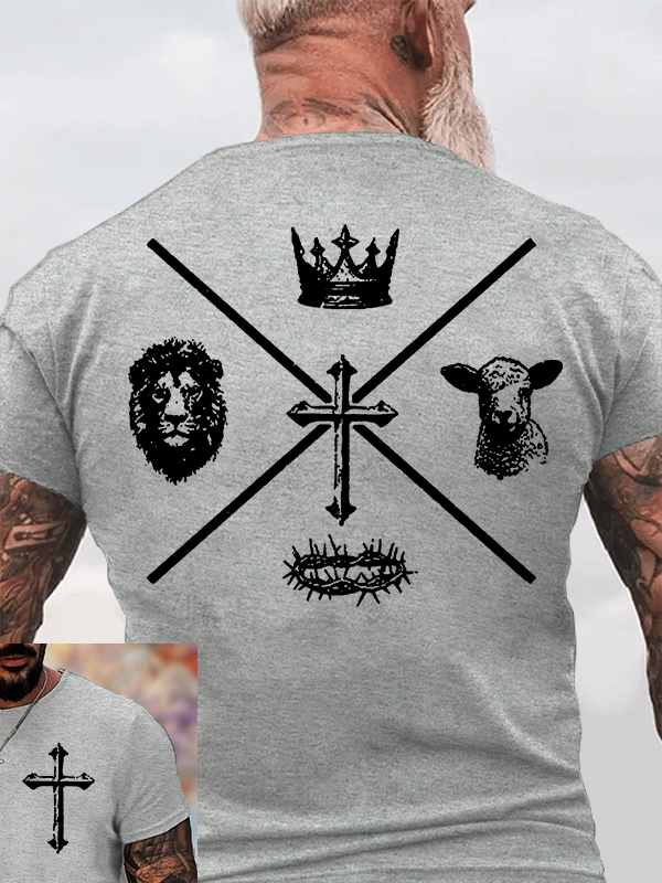Faith Cross Jesus God Christian Cotton T-Shirt