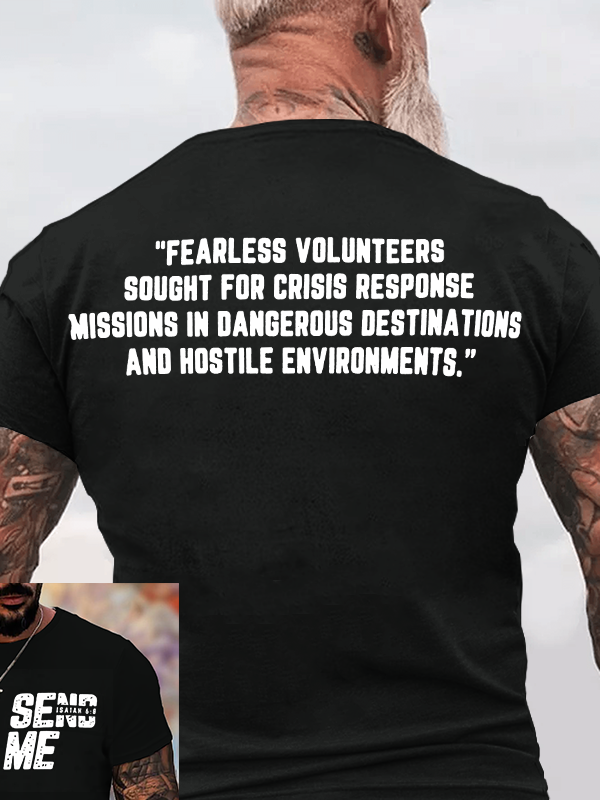 SEND ME - Isaiah 6:8 Jesus God Christian Cotton T-Shirt