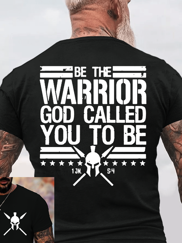 Man Of God Husband Dad Jesus God Christian Cotton T-Shirt