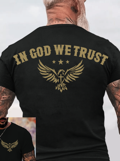 In God We Trust Jesus God Christian Cotton T-Shirt