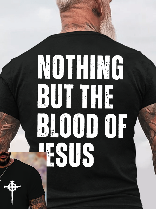 Man Of God Husband Dad Jesus God Christian Cotton T-Shirt