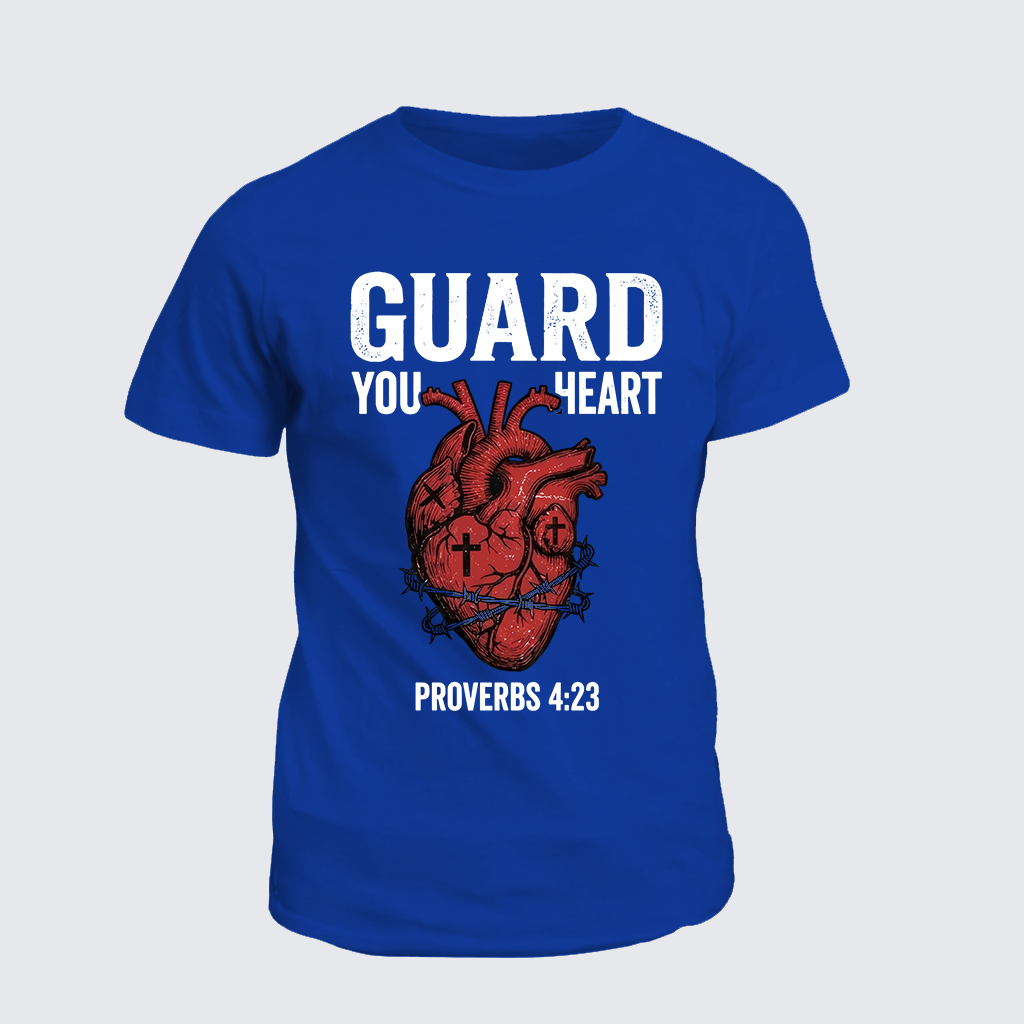 Guard Your Heart Jesus God Christian Cotton T-Shirt