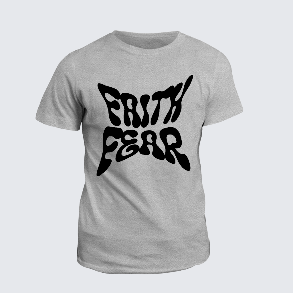 Faith Fear Jesus God Christian Cotton T-Shirt