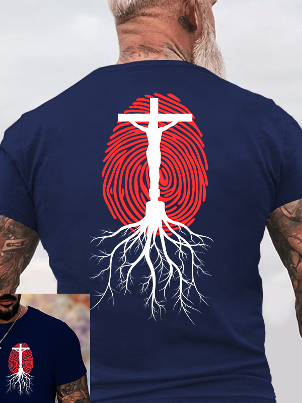 Lifeprint Faith Tree Jesus God Christian Cotton T-Shirt