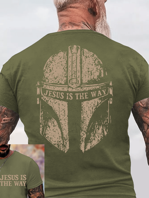 Jesus Is The Way  Jesus God Christian Cotton T-Shirt