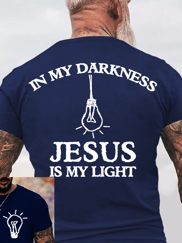 Jesus Is My Light  Jesus God Christian Cotton T-Shirt