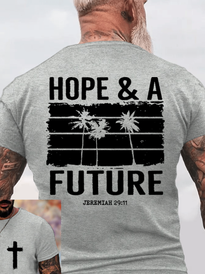 Hope & A Future Jesus God Christian Cotton T-Shirt