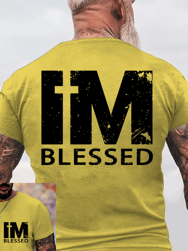 I'm Blessed Jesus God Christian Cotton T-Shirt