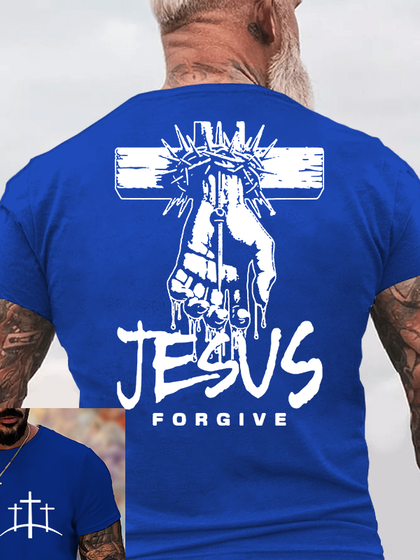 Jesus Forgive Jesus God Christian Cotton T-Shirt