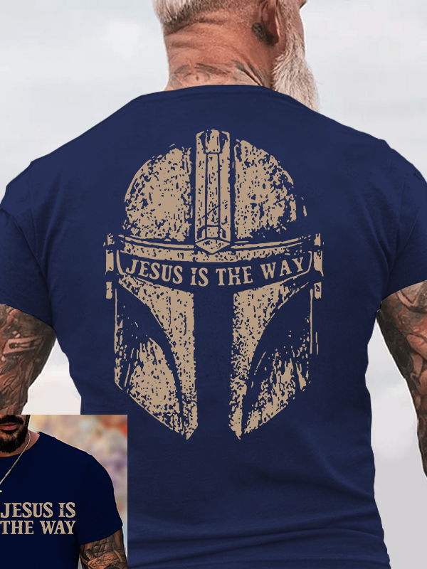 Jesus Is The Way  Jesus God Christian Cotton T-Shirt