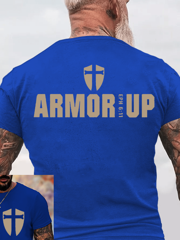 Armor Up Jesus God Christian Cotton T-Shirt