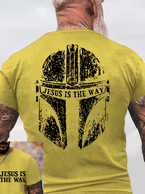 Jesus Is The Way  Jesus God Christian Cotton T-Shirt