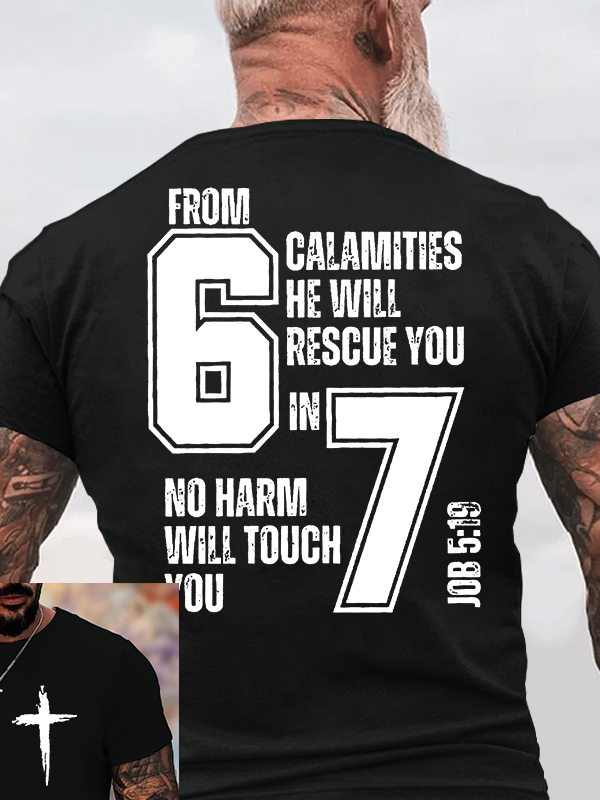 Man Of God Husband Dad Jesus God Christian Cotton T-Shirt