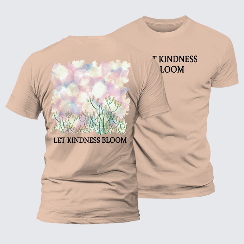 Let Kindness Bloom Jesus God Christian Premium Mercerized Cotton Tee