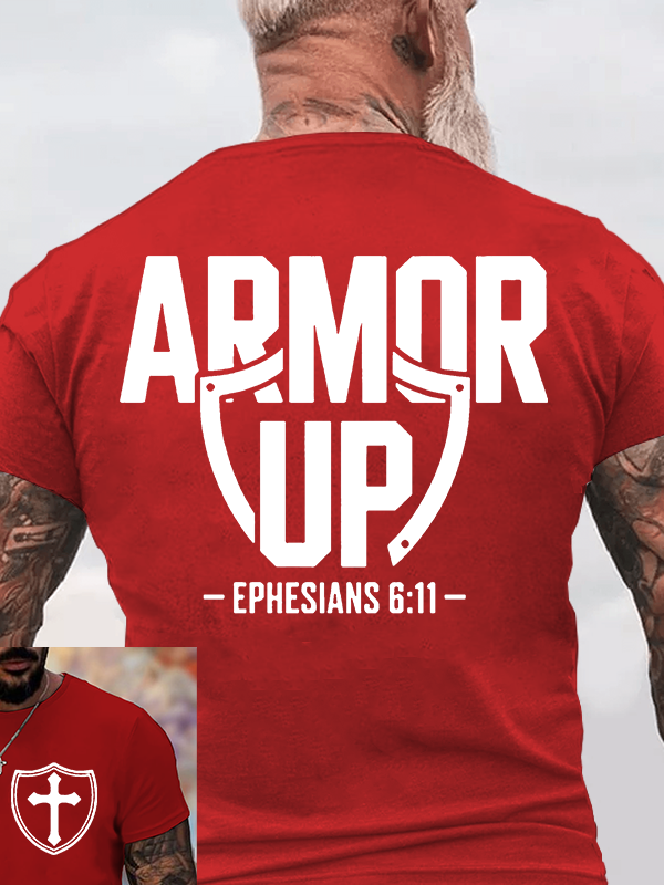Armor Up Jesus God Christian Cotton T-Shirt