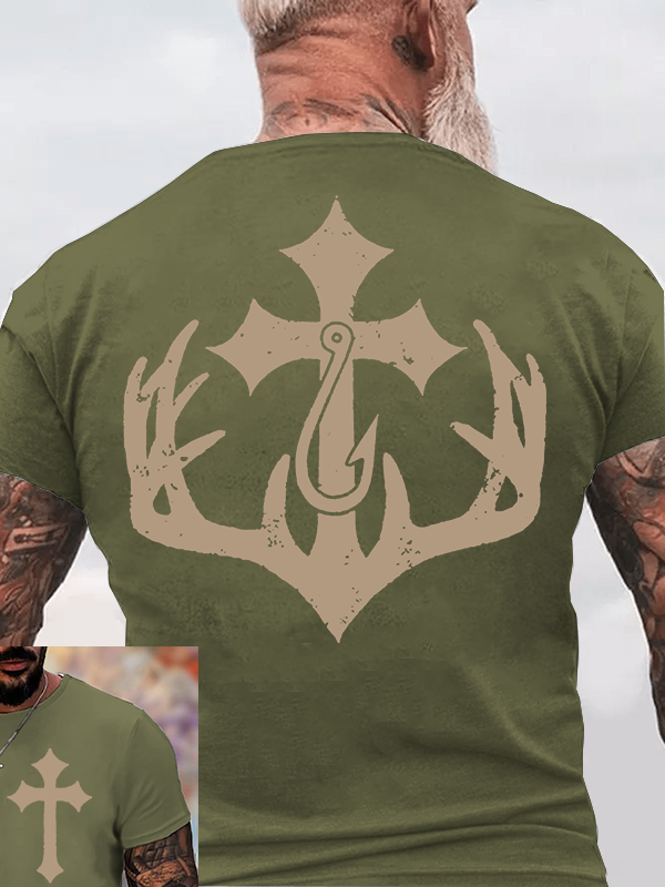 Sacred Hunt Jesus God Christian Cotton T-Shirt