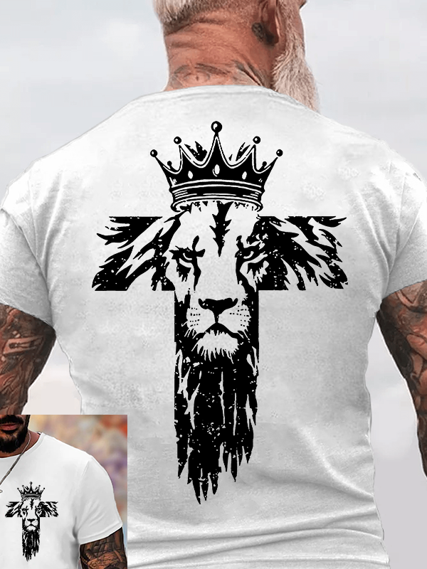 King of Kings Jesus God Christian Cotton T-Shirt