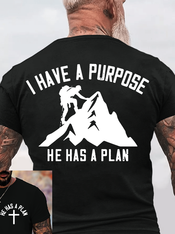 Man Of God Husband Dad Jesus God Christian Cotton T-Shirt