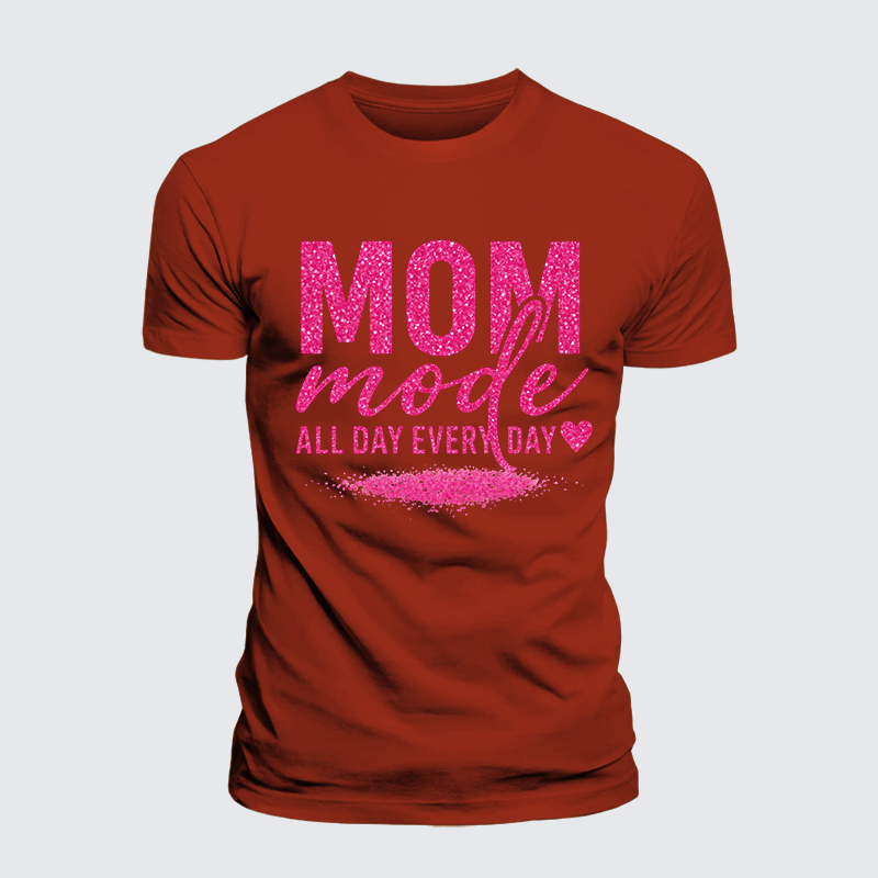 Mom Mode Jesus God Christian Premium Mercerized Cotton Tee