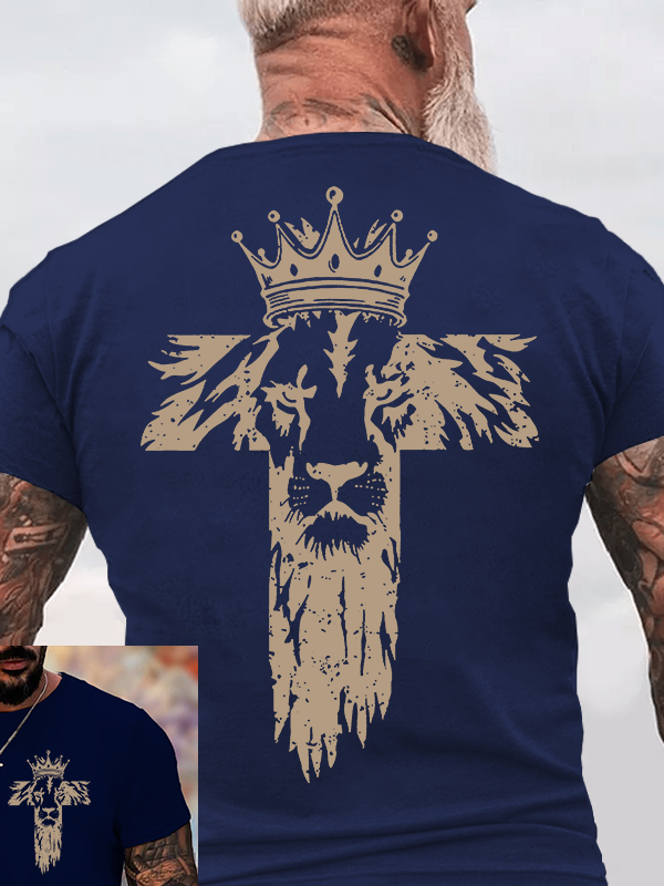 King of Kings Jesus God Christian Cotton T-Shirt