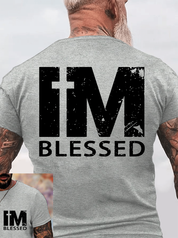I'm Blessed Jesus God Christian Cotton T-Shirt