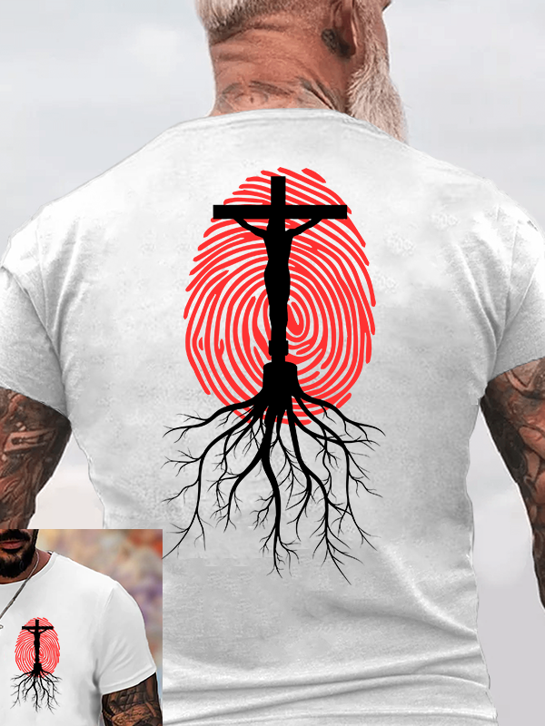 Lifeprint Faith Tree Jesus God Christian Cotton T-Shirt
